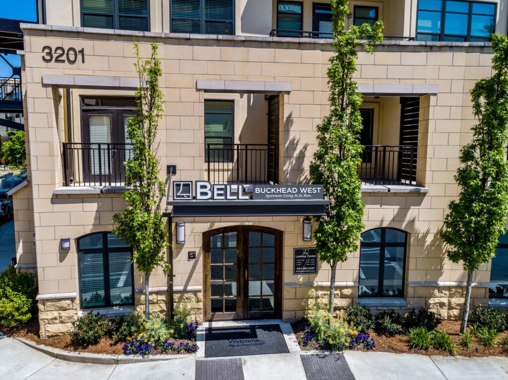 3201 Bell buckhead west apartment living at its finest Leasing center exterior.